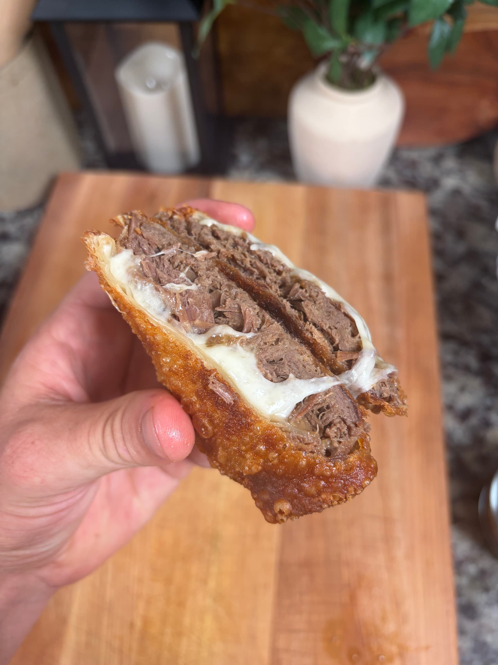 Venison French Dip Egg Rolls