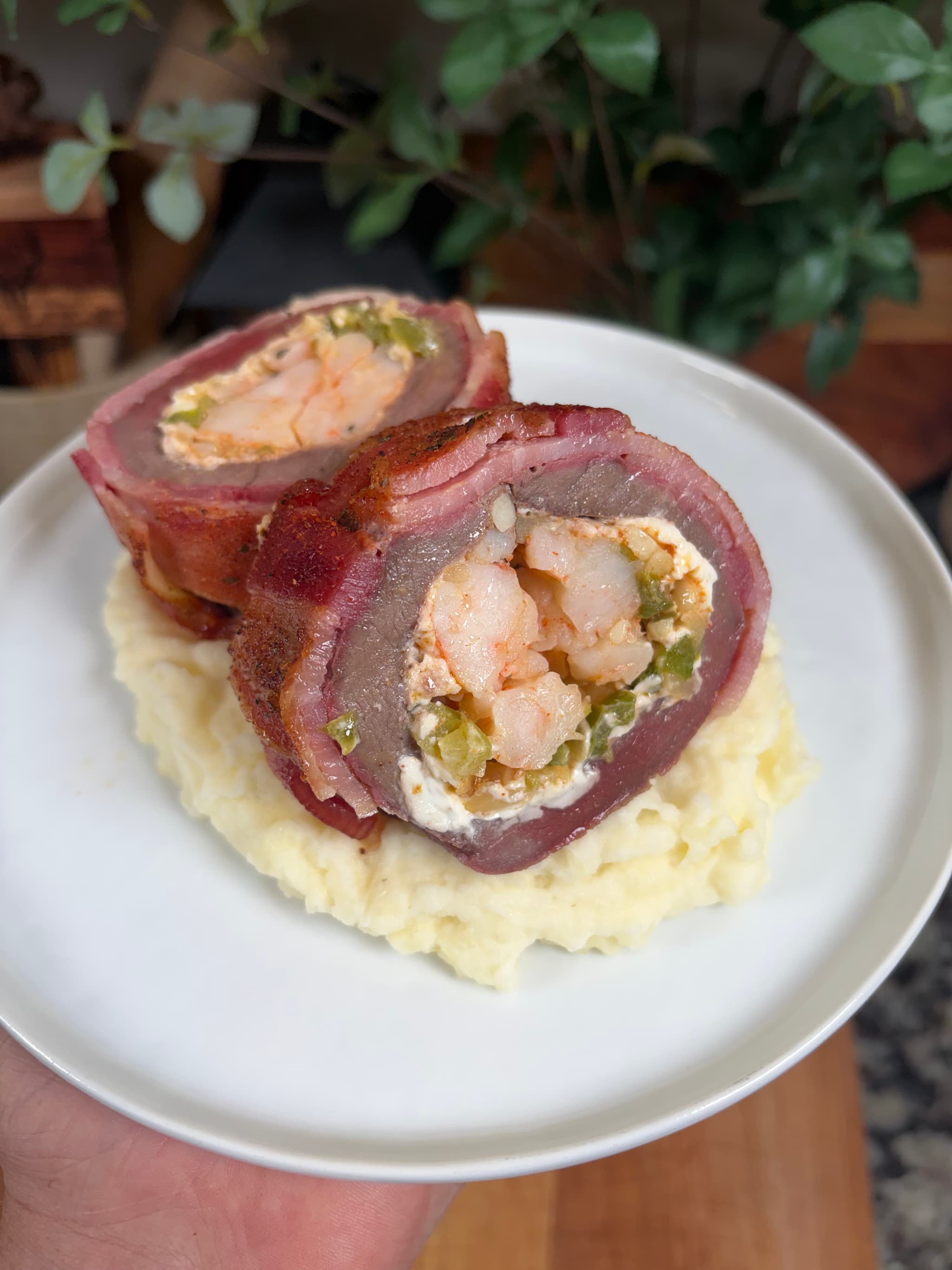 Shrimp Stuffed Venison Loin