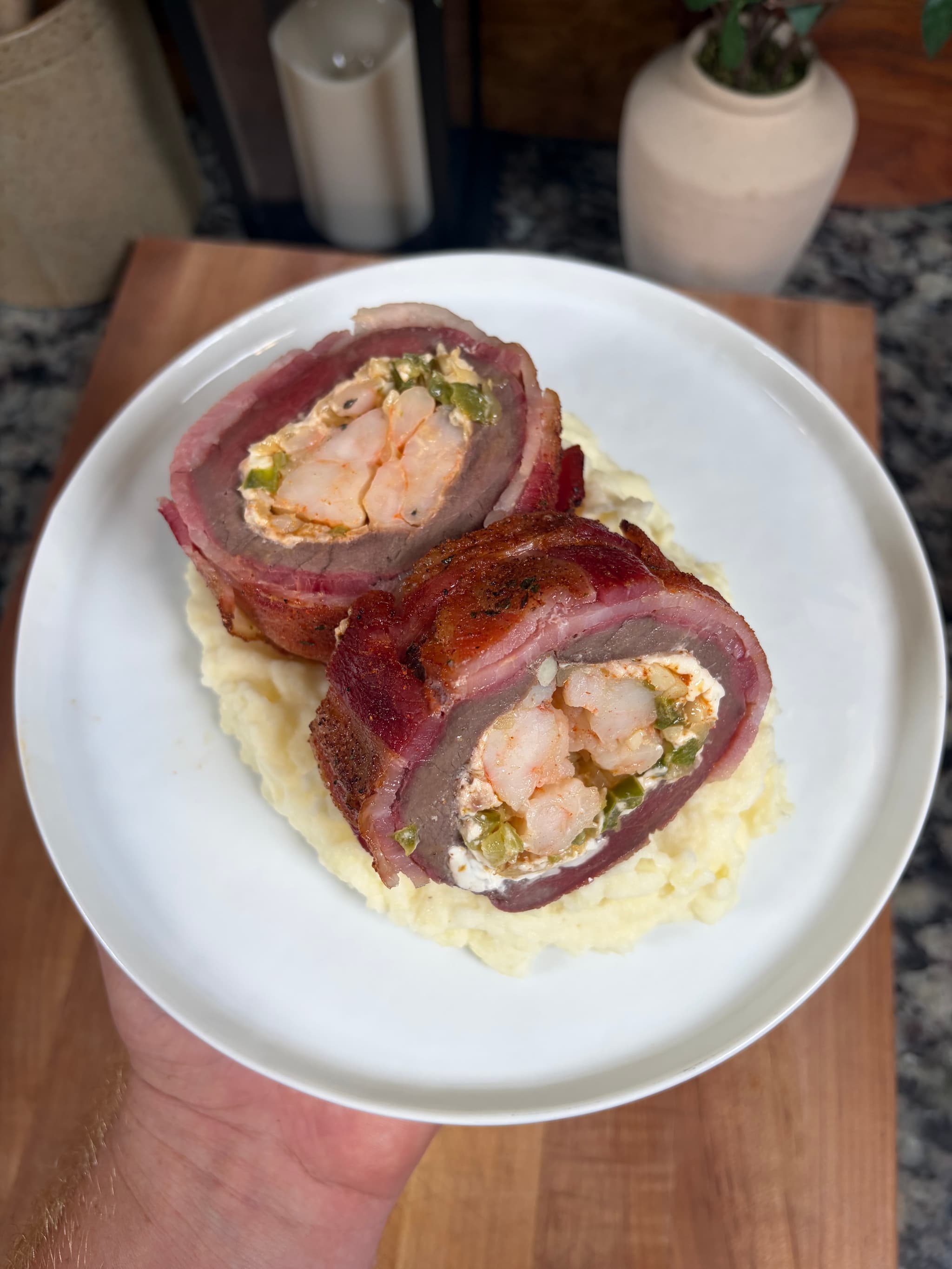 Shrimp Stuffed Venison Loin