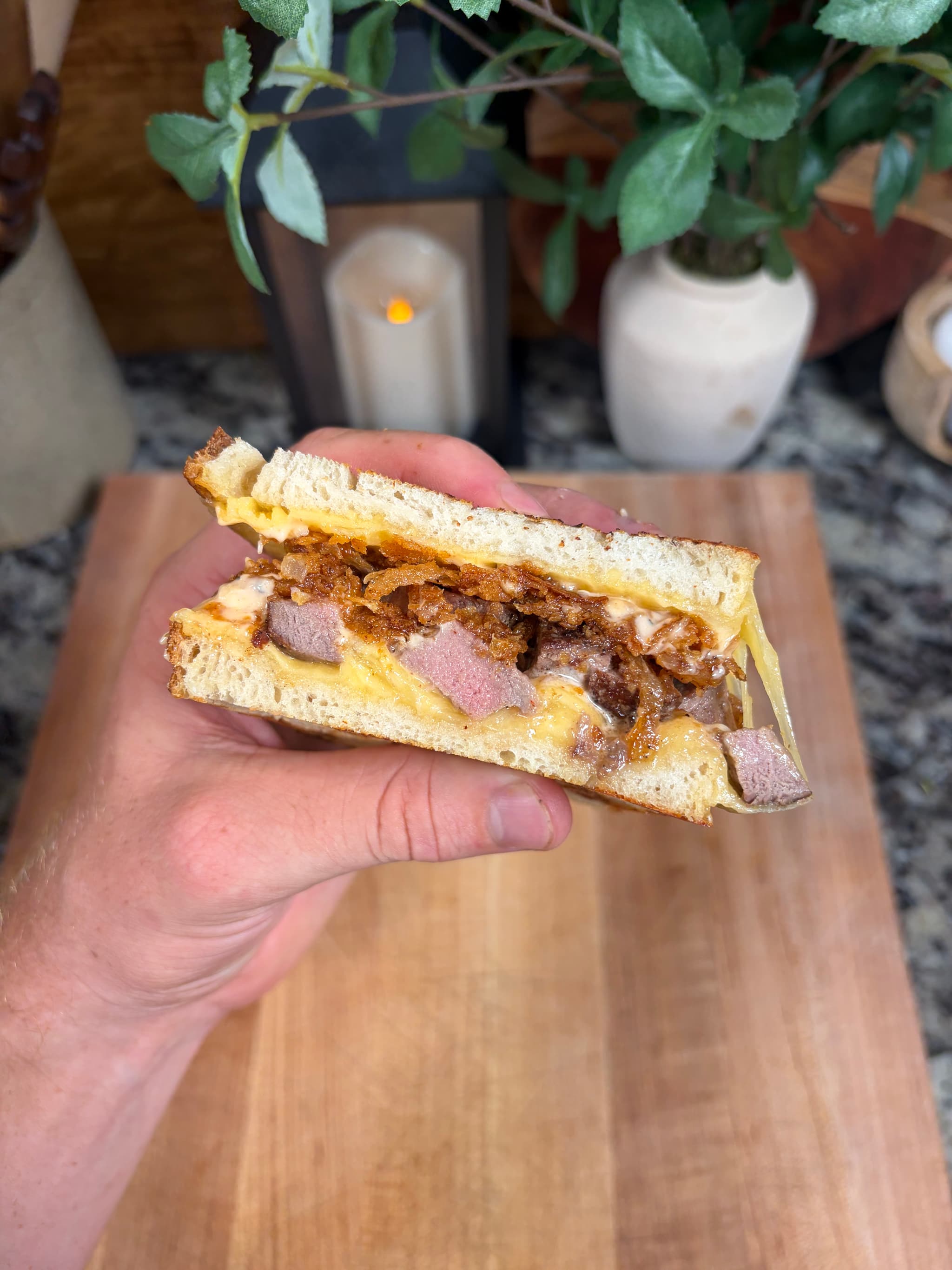Venison Steak Sandwich