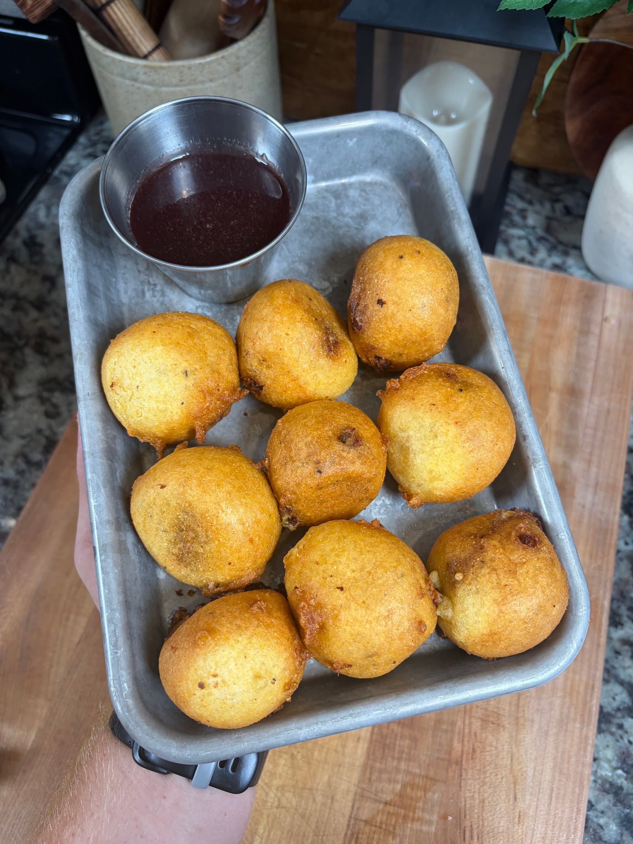 Venison Hush Puppy Bombs